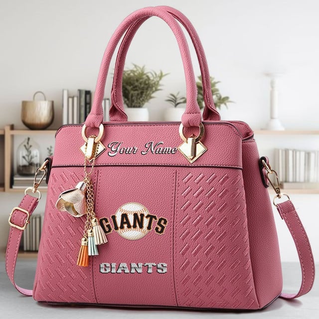 LIMITED EDITION - NEW CUSTOMIZED MLB06 SFG SAN FRANCISCO GIANTS WOMEN'S HANDBAGS MULTICOLOR