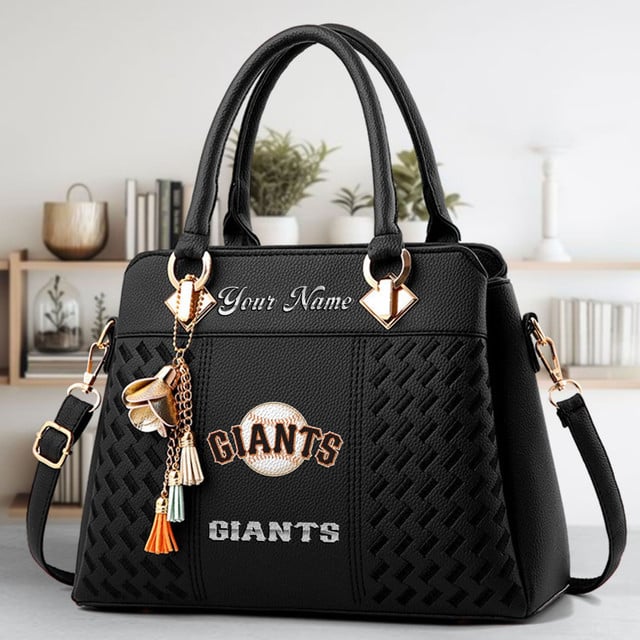 LIMITED EDITION - NEW CUSTOMIZED MLB06 SFG SAN FRANCISCO GIANTS WOMEN'S HANDBAGS MULTICOLOR