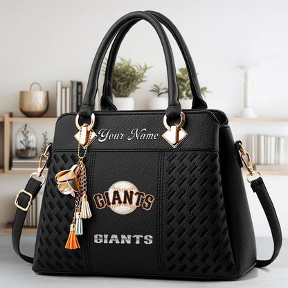 LIMITED EDITION - NEW CUSTOMIZED MLB06 SFG SAN FRANCISCO GIANTS WOMEN'S HANDBAGS MULTICOLOR