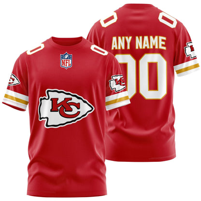 LIMITED EDITION - NEW PREMIUM NFL01 KCC KANSAS CITY CHIEFS UNISEX T-SHIRT