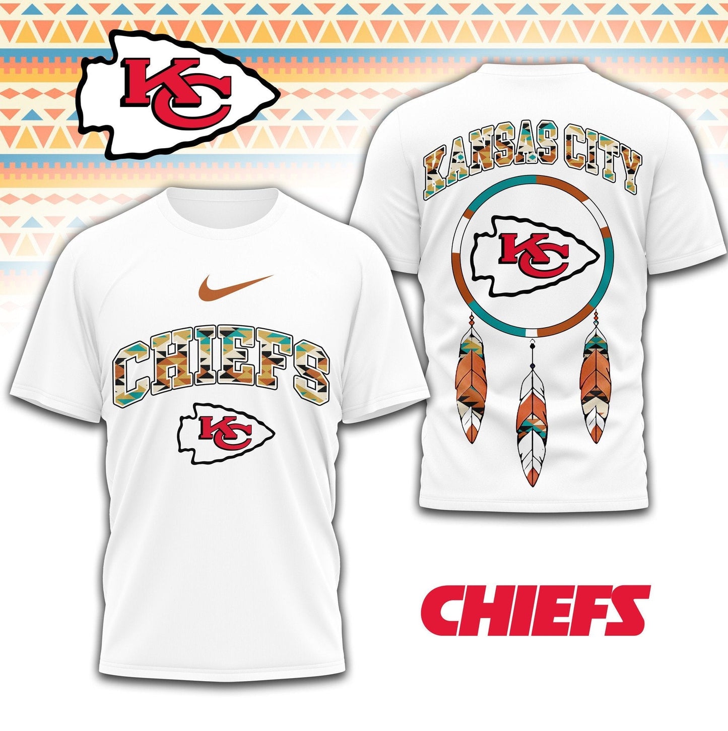 LIMITED EDITION - NEW PREMIUM NFL01 KCC KANSAS CITY CHIEFS UNISEX T-SHIRT