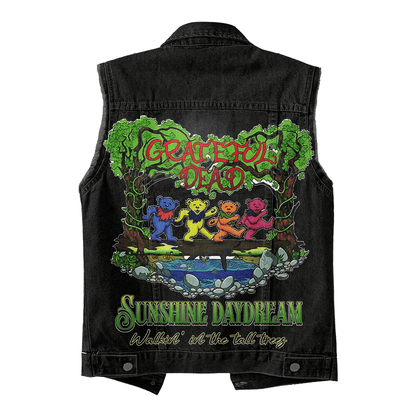 NEW PREMIUM GRATEFUL DEAD UNISEX SLEEVELESS JACKET