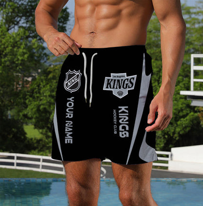 LIMITED EDITION - NEW CUSTOMIZED NHL16 LAK LOS ANGELES KINGS UNISEX SHORT PANTS
