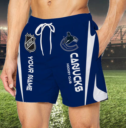 LIMITED EDITION - NEW CUSTOMIZED NHL19 VCC VANCOUVER CANUCKS UNISEX SHORT PANTS