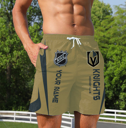 LIMITED EDITION - NEW CUSTOMIZED NHL04 VGK VEGAS GOLDEN KNIGHTS UNISEX SHORT PANTS