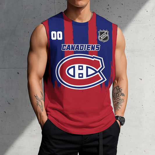 LIMITED EDITION - NEW CUSTOMIZED NHL11 MCD MONTREAL CANADIENS TANK TOP & GYM SHIRT