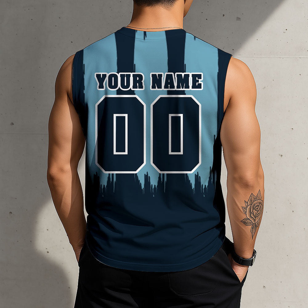 LIMITED EDITION - NEW CUSTOMIZED NHL20 STK SEATTLE KRAKEN TANK TOP & GYM SHIRT