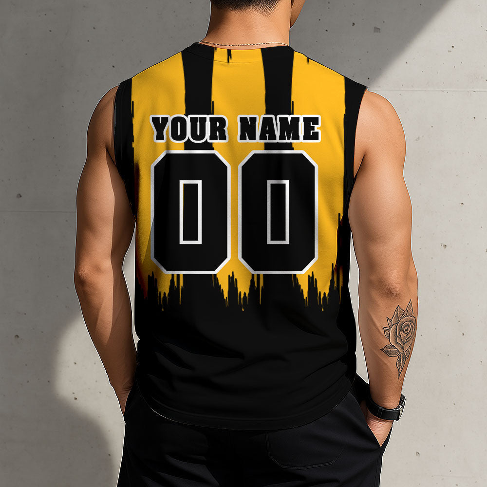 LIMITED EDITION - NEW CUSTOMIZED NHL26 PBP PITTSBURGH PENGUINS TANK TOP & GYM SHIRT