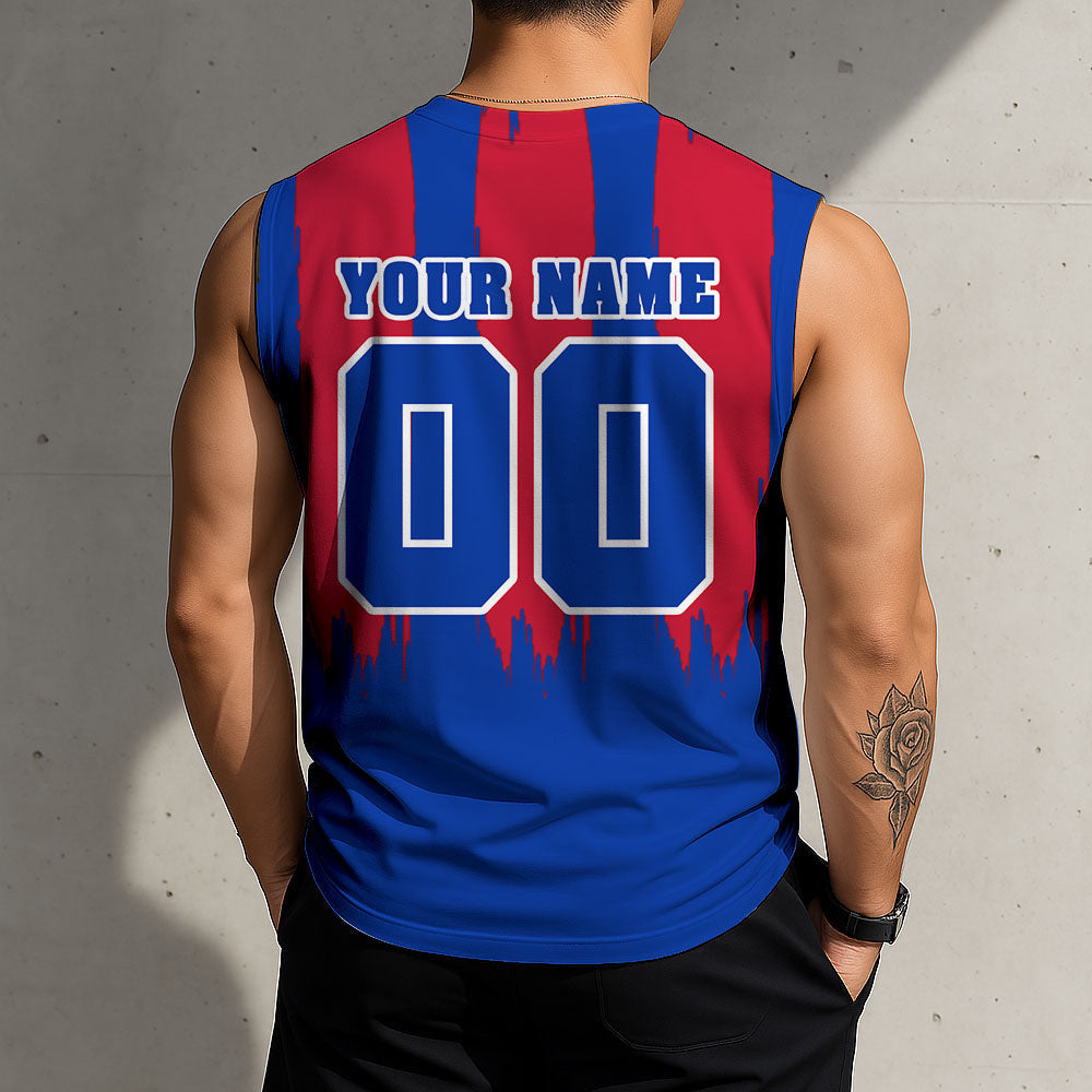LIMITED EDITION - NEW CUSTOMIZED NHL24 NYR NEW YORK RANGERS TANK TOP & GYM SHIRT