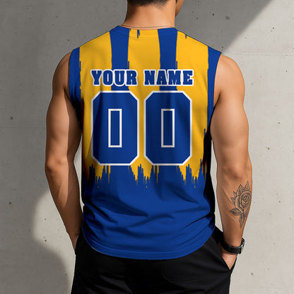 LIMITED EDITION - NEW CUSTOMIZED NHL28 BFS BUFFALO SABRES TANK TOP & GYM SHIRT