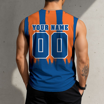 LIMITED EDITION - NEW CUSTOMIZED NHL25 NYI NEW YORK ISLANDERS TANK TOP & GYM SHIRT