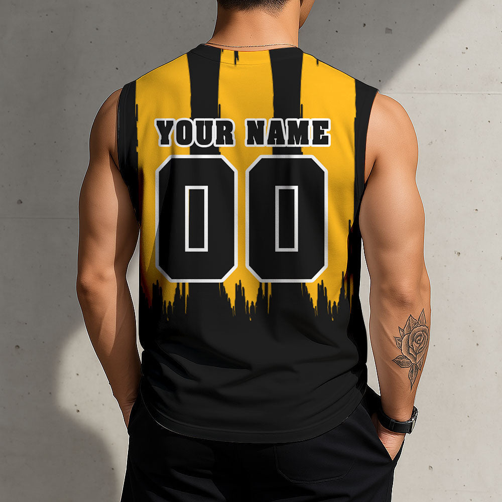 LIMITED EDITION - NEW CUSTOMIZED NHL02 BTB BOSTON BRUINS TANK TOP & GYM SHIRT