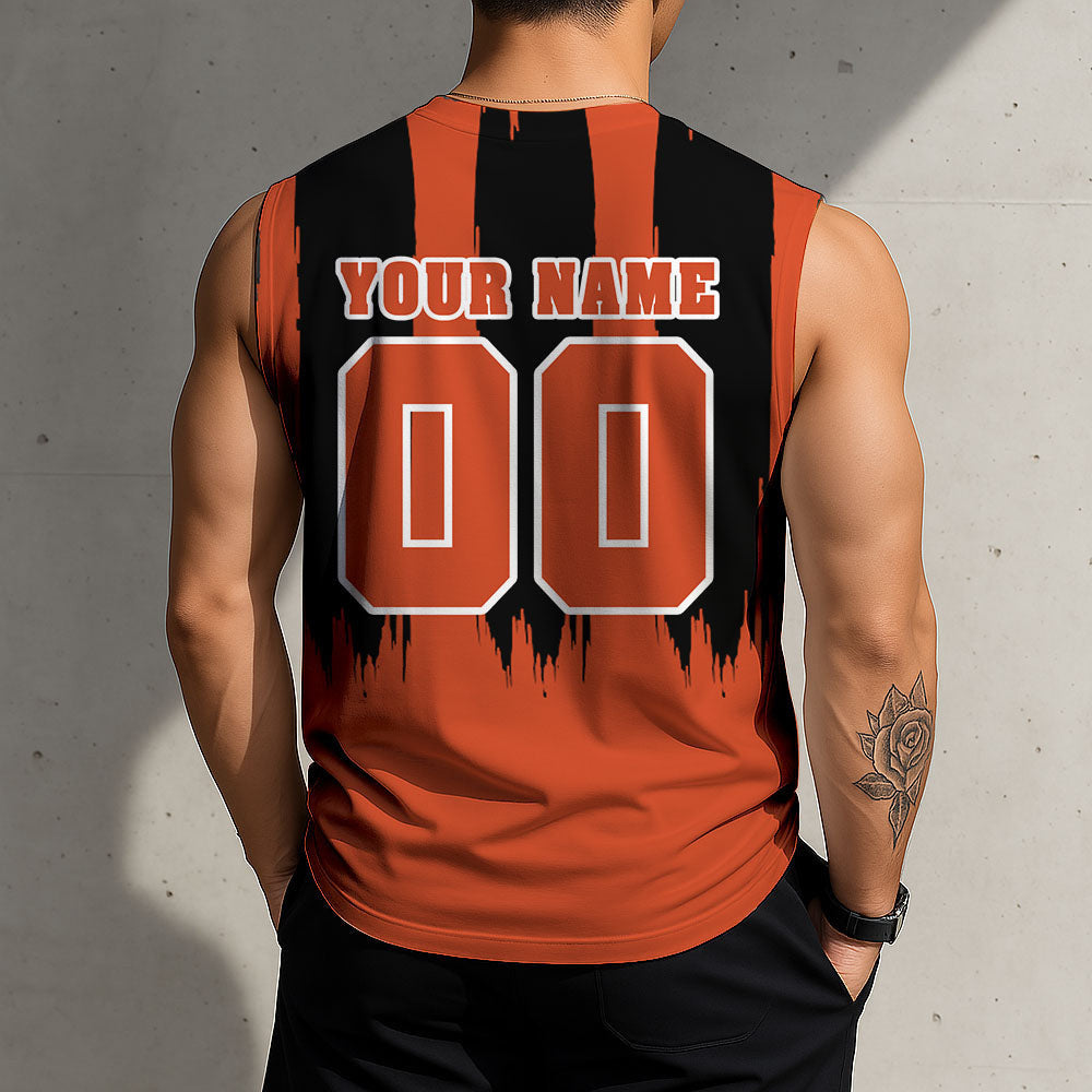 LIMITED EDITION - NEW CUSTOMIZED NHL09 AHD ANAHEIM DUCKS TANK TOP & GYM SHIRT