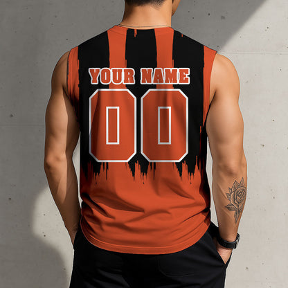 LIMITED EDITION - NEW CUSTOMIZED NHL09 AHD ANAHEIM DUCKS TANK TOP & GYM SHIRT