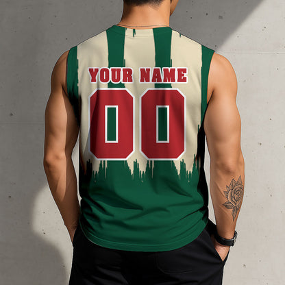 LIMITED EDITION - NEW CUSTOMIZED NHL13 MNW MINNESOTA WILD TANK TOP & GYM SHIRT