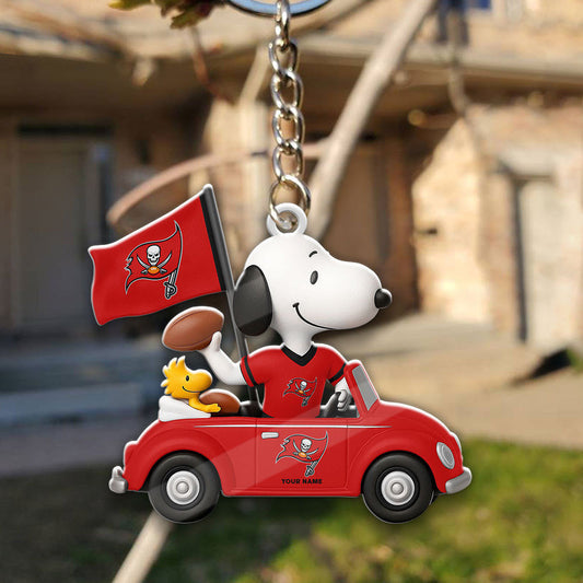 LIMITED EDITION - NEW CUSTOMIZED NFL11 SF49 SAN FRANCISCO 49ERS SPECIAL CAR SNOOPDOG KEYCHAIN