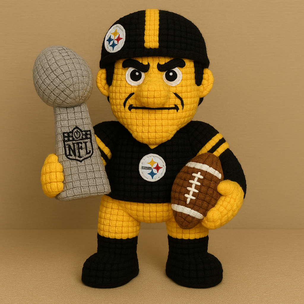 LIMITED EDITION - NEW PREMIUM NFL14 PSB PITTSBURGH STEELERS HANDMADE CROCHET