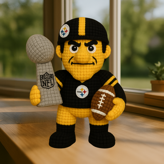 LIMITED EDITION - NEW PREMIUM NFL14 PSB PITTSBURGH STEELERS HANDMADE CROCHET