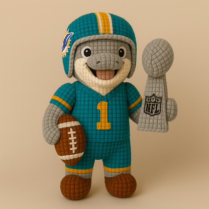 LIMITED EDITION - NEW PREMIUM NFL19 MDP MIAMI DOLPHINS HANDMADE CROCHET