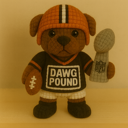 LIMITED EDITION - NEW PREMIUM NFL29 CLB CLEVELAND BROWNS HANDMADE CROCHET