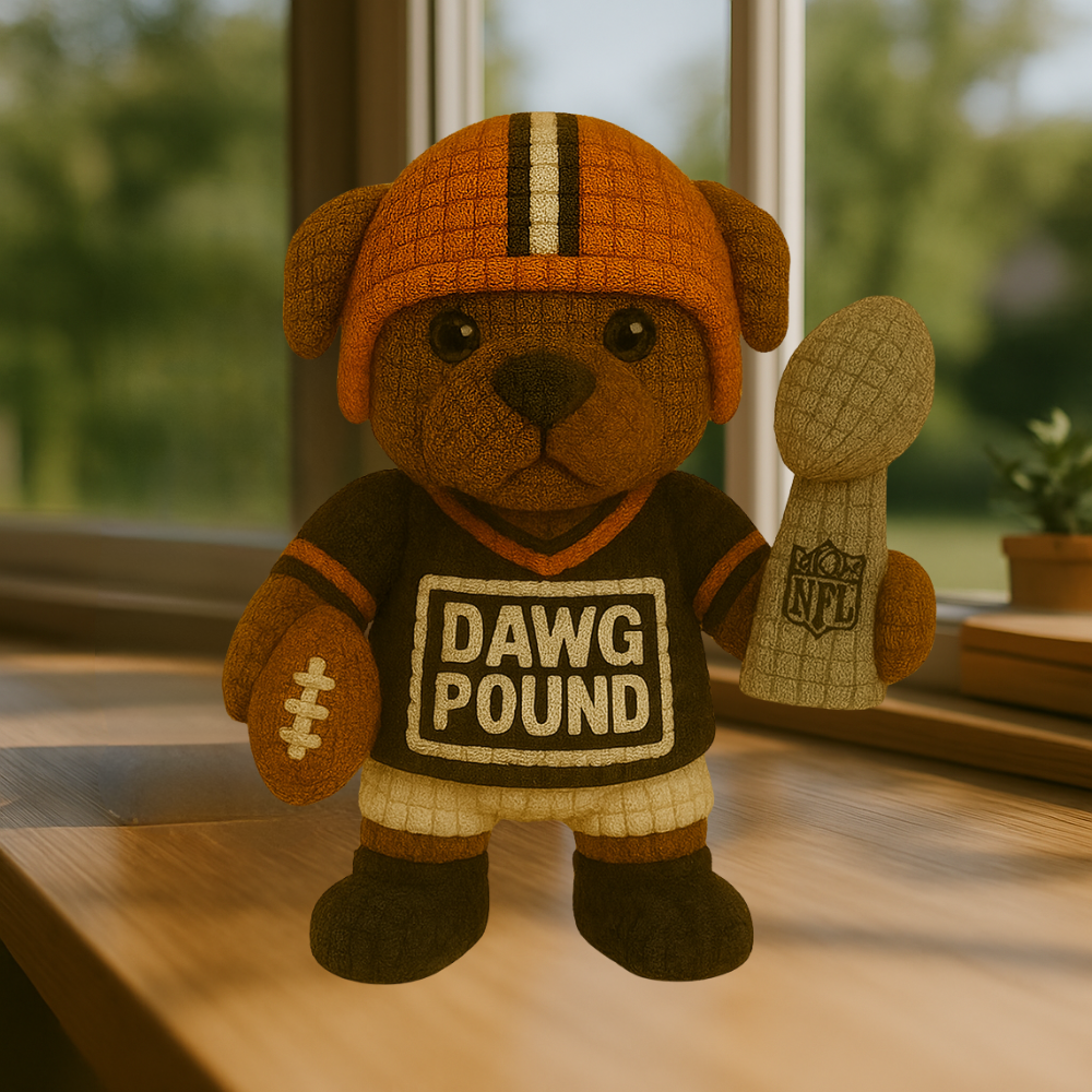 LIMITED EDITION - NEW PREMIUM NFL29 CLB CLEVELAND BROWNS HANDMADE CROCHET