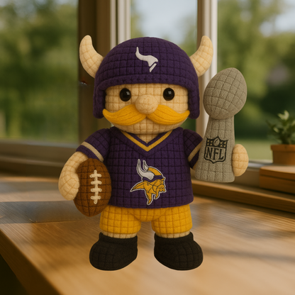 LIMITED EDITION - NEW PREMIUM NFL05 MNVK MINNESOTA VIKINGS HANDMADE CROCHET