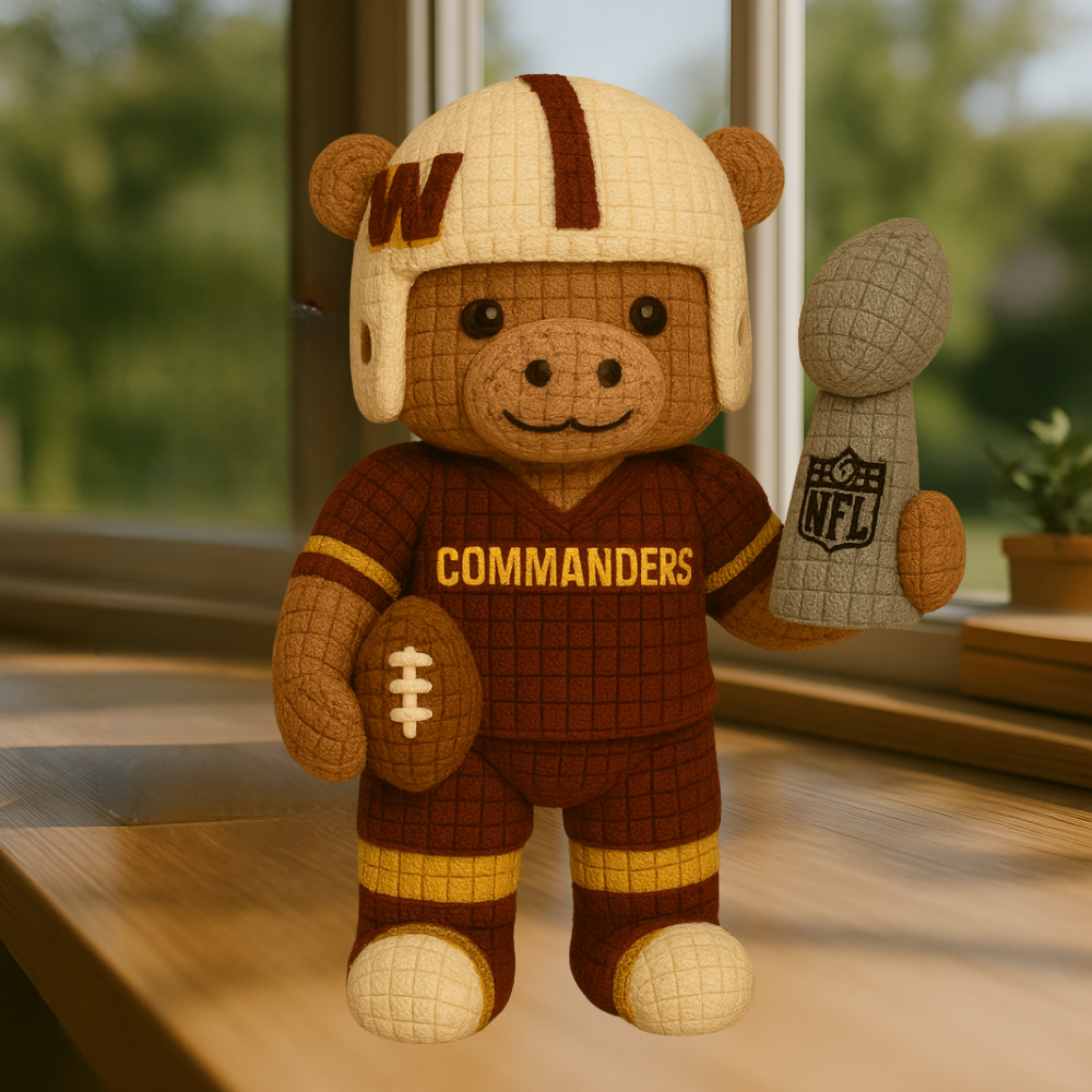 LIMITED EDITION - NEW PREMIUM NFL12 WTC WASHINGTON COMMANDERS HANDMADE CROCHET