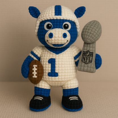 LIMITED EDITION - NEW PREMIUM NFL17 IDC INDIANAPOLIS COLTS HANDMADE CROCHET