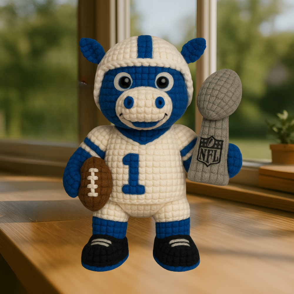 LIMITED EDITION - NEW PREMIUM NFL17 IDC INDIANAPOLIS COLTS HANDMADE CROCHET