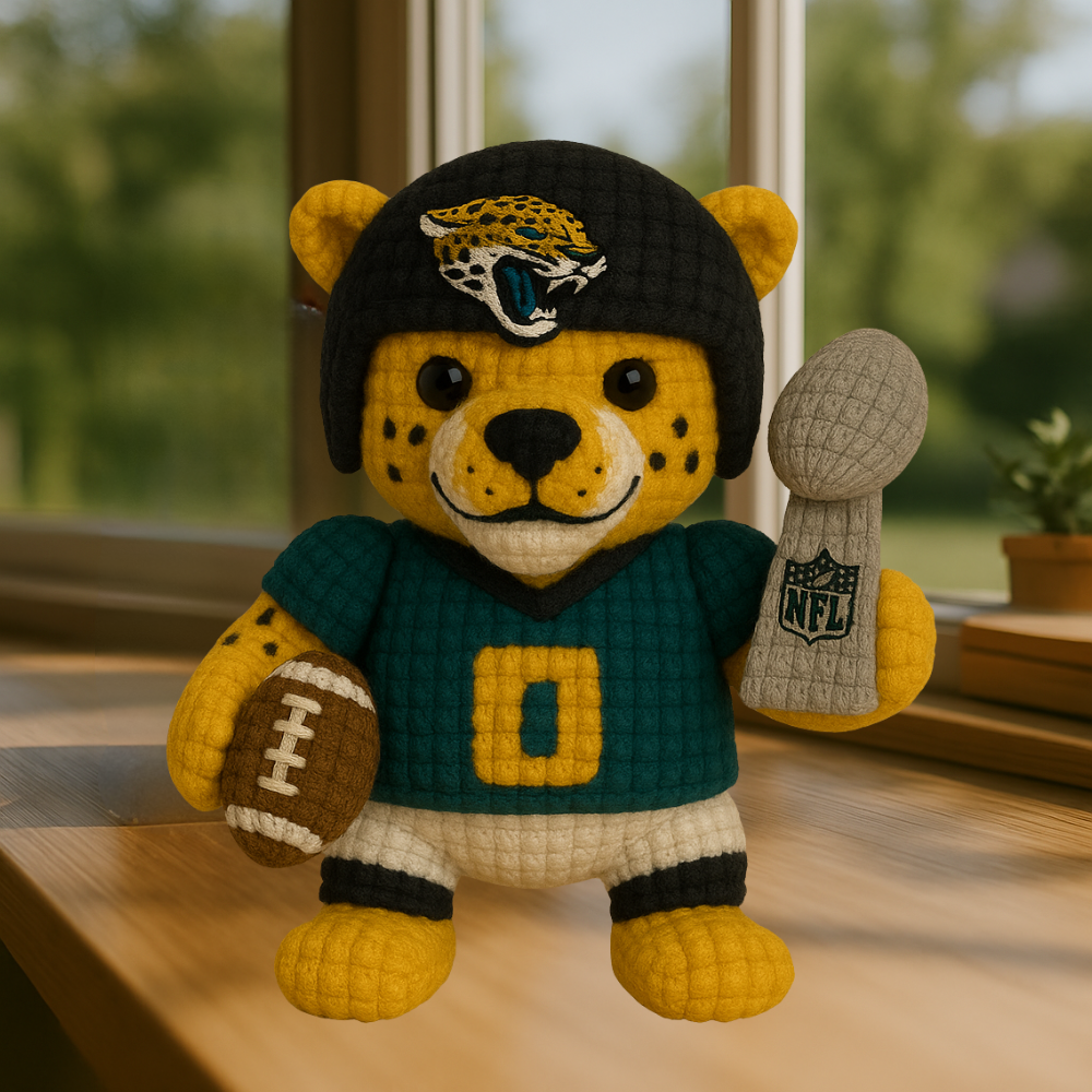 LIMITED EDITION - NEW PREMIUM NFL30 JSJ JACKSONVILLE JAGUARS HANDMADE CROCHET