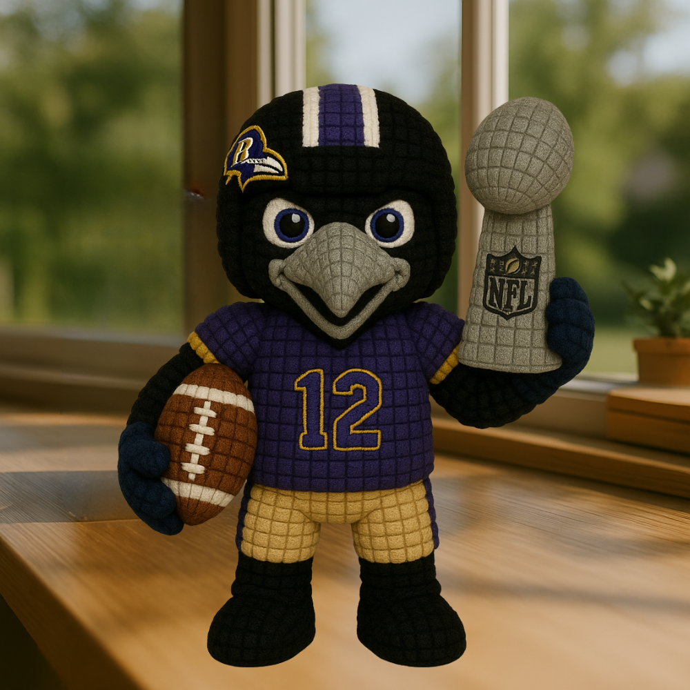 LIMITED EDITION - NEW PREMIUM NFL28 BTR BALTIMORE RAVENS HANDMADE CROCHET
