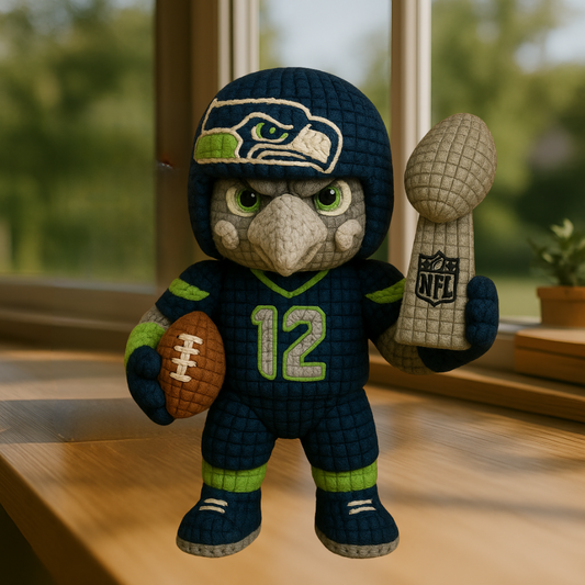 LIMITED EDITION - NEW PREMIUM NFL06 SSH SEATTLE SEAHAWKS HANDMADE CROCHET
