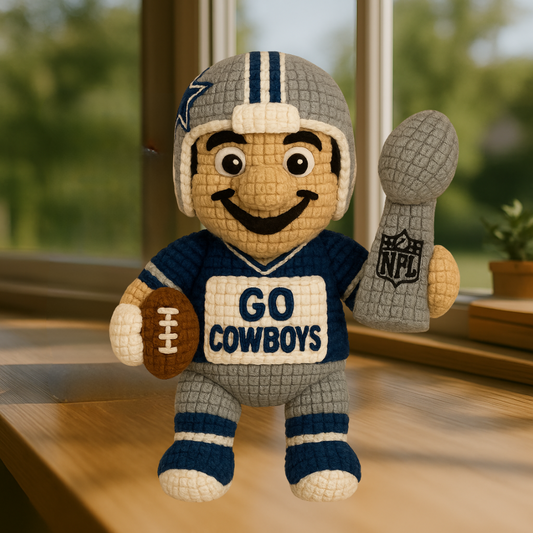 LIMITED EDITION - NEW PREMIUM NFL21 DCB DALLAS COWBOYS HANDMADE CROCHET