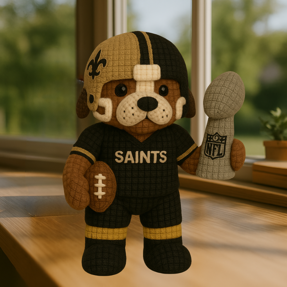 LIMITED EDITION - NEW PREMIUM NFL24 NOS NEW ORLEANS SAINTS HANDMADE CROCHET