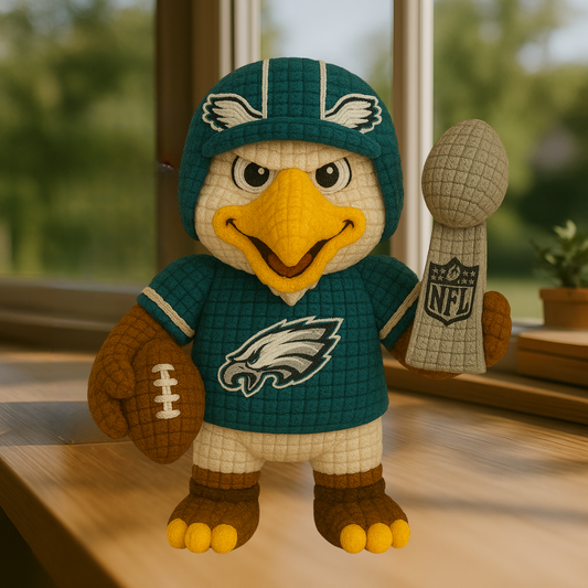 LIMITED EDITION - NEW PREMIUM NFL02 PLDE PHILADELPHIA EAGLES HANDMADE CROCHET
