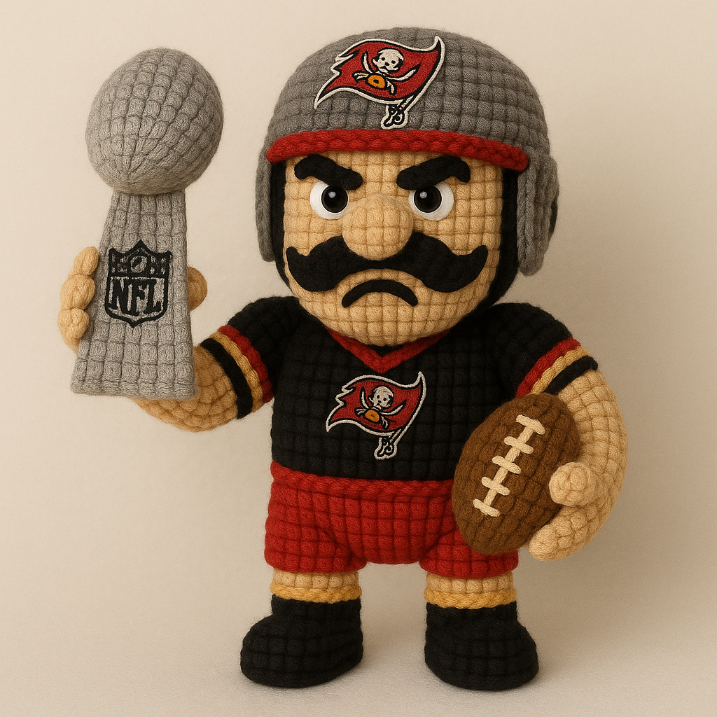 LIMITED EDITION - NEW PREMIUM NFL10 TBB TAMPA BAY BUCCANEERS HANDMADE CROCHET