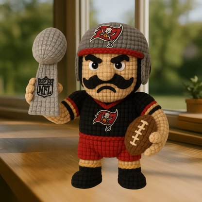 LIMITED EDITION - NEW PREMIUM NFL10 TBB TAMPA BAY BUCCANEERS HANDMADE CROCHET