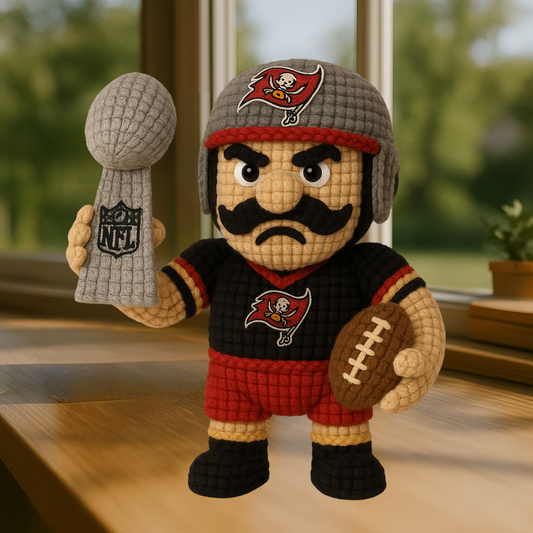 LIMITED EDITION - NEW PREMIUM NFL10 TBB TAMPA BAY BUCCANEERS HANDMADE CROCHET