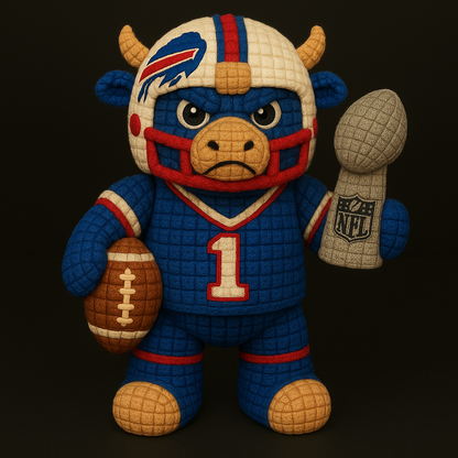 LIMITED EDITION - NEW PREMIUM NFL03 BFB BUFFALO BILLS HANDMADE CROCHET