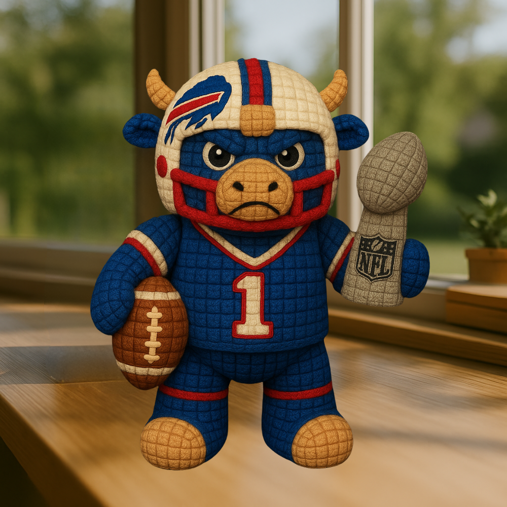 LIMITED EDITION - NEW PREMIUM NFL03 BFB BUFFALO BILLS HANDMADE CROCHET