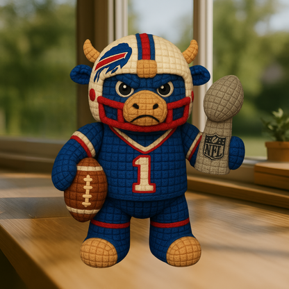 LIMITED EDITION - NEW PREMIUM NFL03 BFB BUFFALO BILLS HANDMADE CROCHET