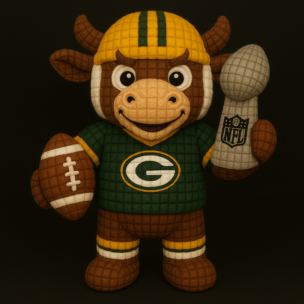 LIMITED EDITION - NEW PREMIUM NFL08 GBP GREEN BAY PACKERS HANDMADE CROCHET