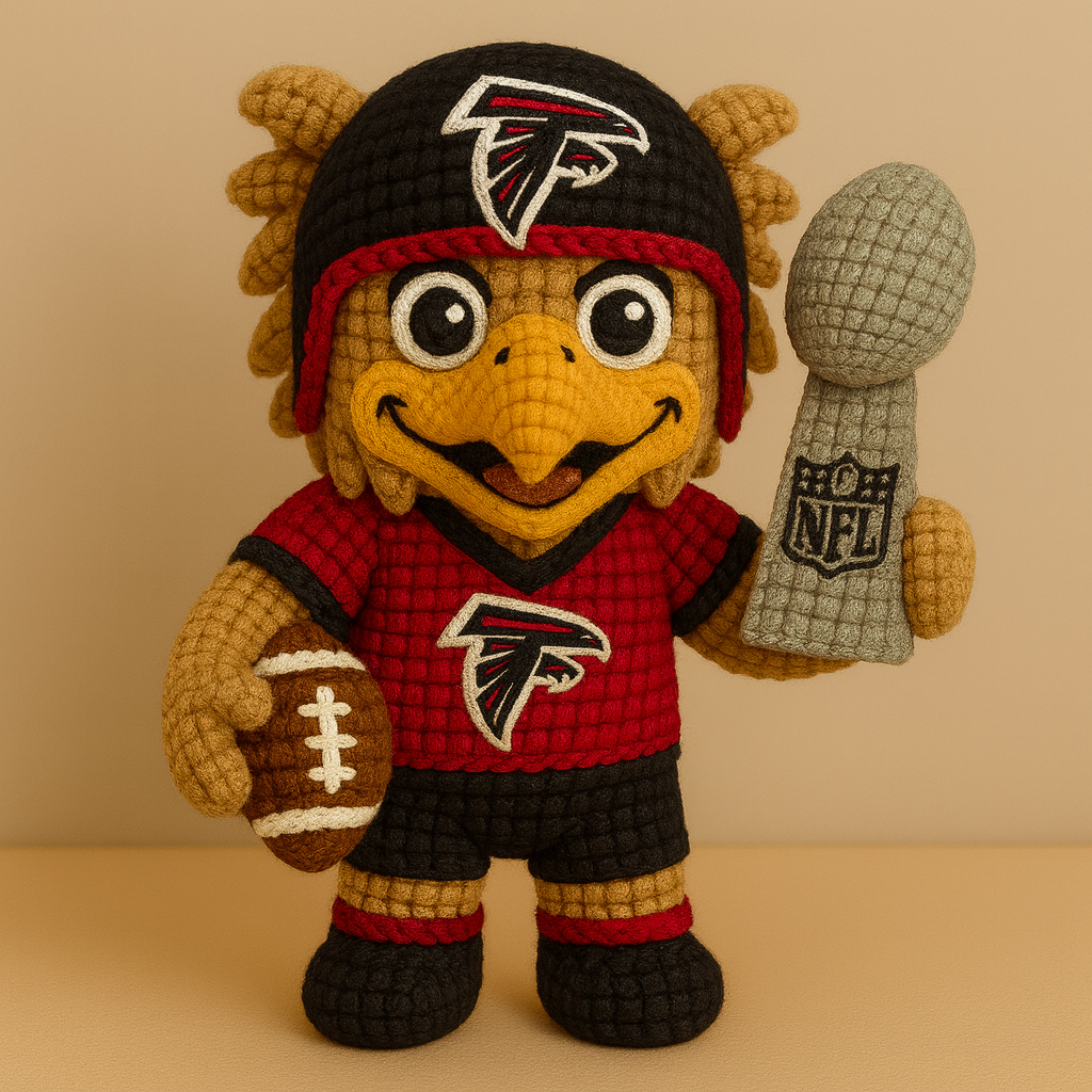 LIMITED EDITION - NEW PREMIUM NFL18 ATF ATLANTA FALCONS HANDMADE CROCHET