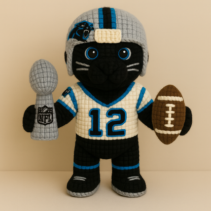 LIMITED EDITION - NEW PREMIUM NFL23 CLP CAROLINA PANTHERS HANDMADE CROCHET