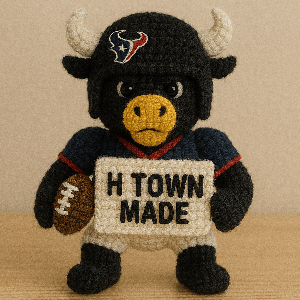 LIMITED EDITION - NEW PREMIUM NFL15 HTT HOUSTON TEXANS HANDMADE CROCHET