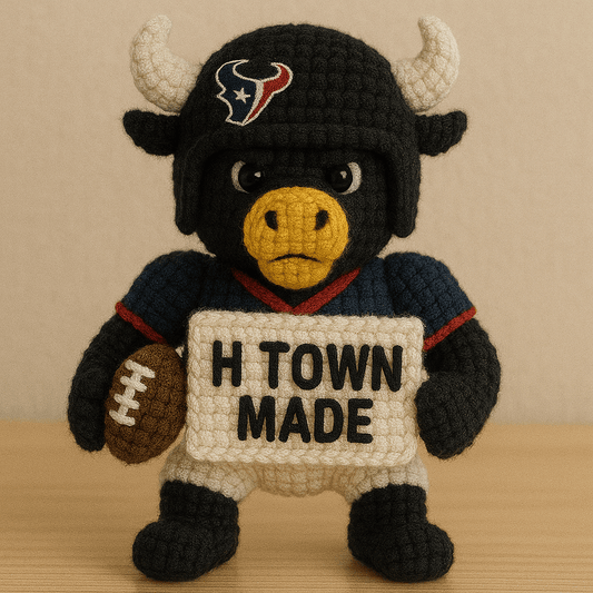 LIMITED EDITION - NEW PREMIUM NFL15 HTT HOUSTON TEXANS HANDMADE CROCHET