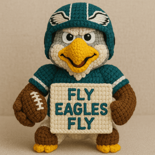 LIMITED EDITION - NEW PREMIUM NFL02 PLDE PHILADELPHIA EAGLES HANDMADE CROCHET