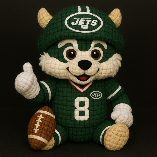 LIMITED EDITION - NEW PREMIUM NFL25 NYJ NEW YORK JETS HANDMADE CROCHET