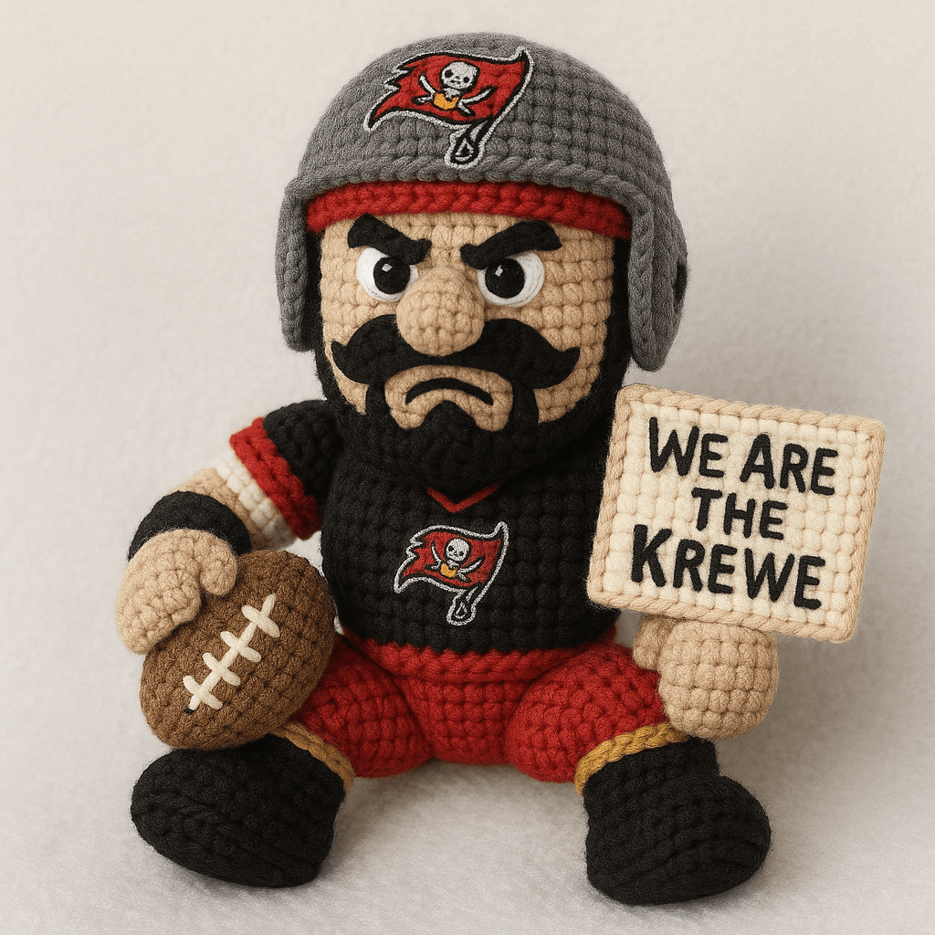 LIMITED EDITION - NEW PREMIUM NFL10 TBB TAMPA BAY BUCCANEERS HANDMADE CROCHET