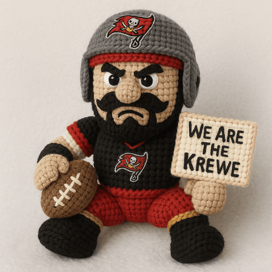 LIMITED EDITION - NEW PREMIUM NFL10 TBB TAMPA BAY BUCCANEERS HANDMADE CROCHET